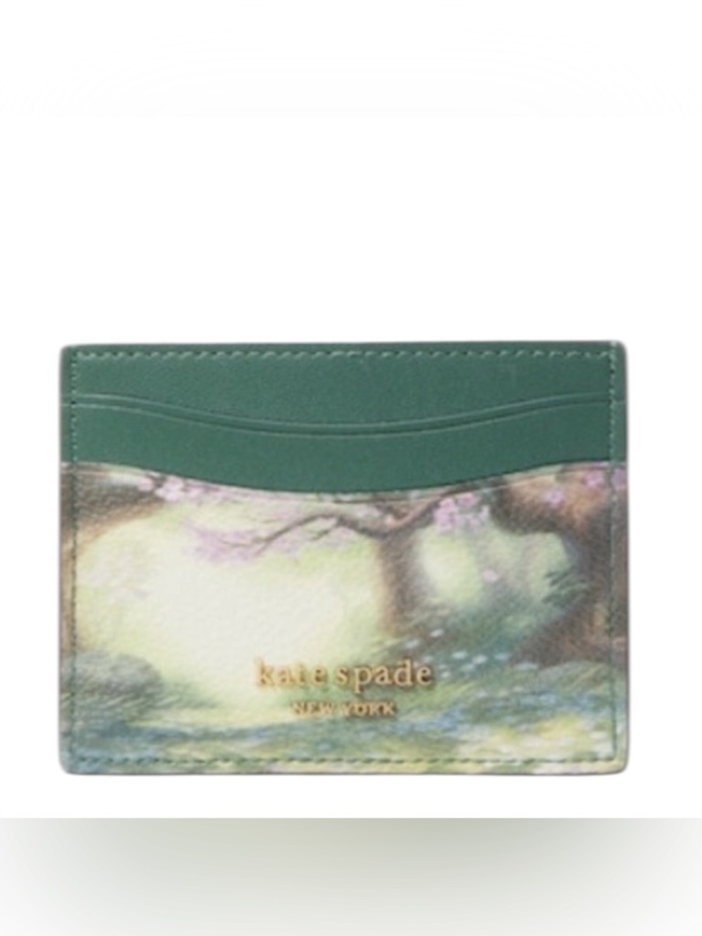 kate spade Green Floral Bambi Cardholder